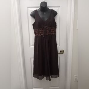 NWOT SIGNATURE BY ROBBIE BEE 100% Silk Dress